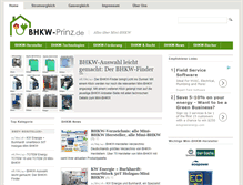 Tablet Screenshot of bhkw-prinz.de